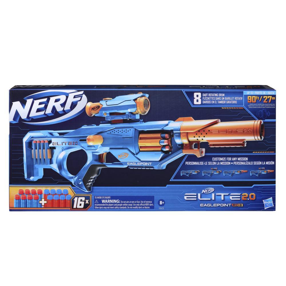 Nerf Elite 2.0: Eaglepoint Rd 8 Lanzador De Dardos