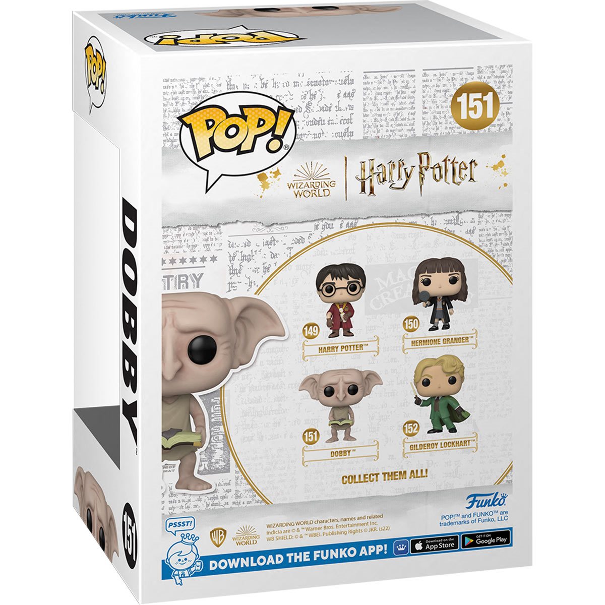 Funko Pop Movies: Harry Potter La Camara Secreta 20 Aniversario - Dobby