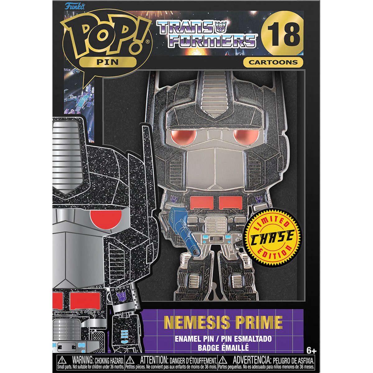 Funko Pop Pin: Transformers - Optimus Prime Esmaltado