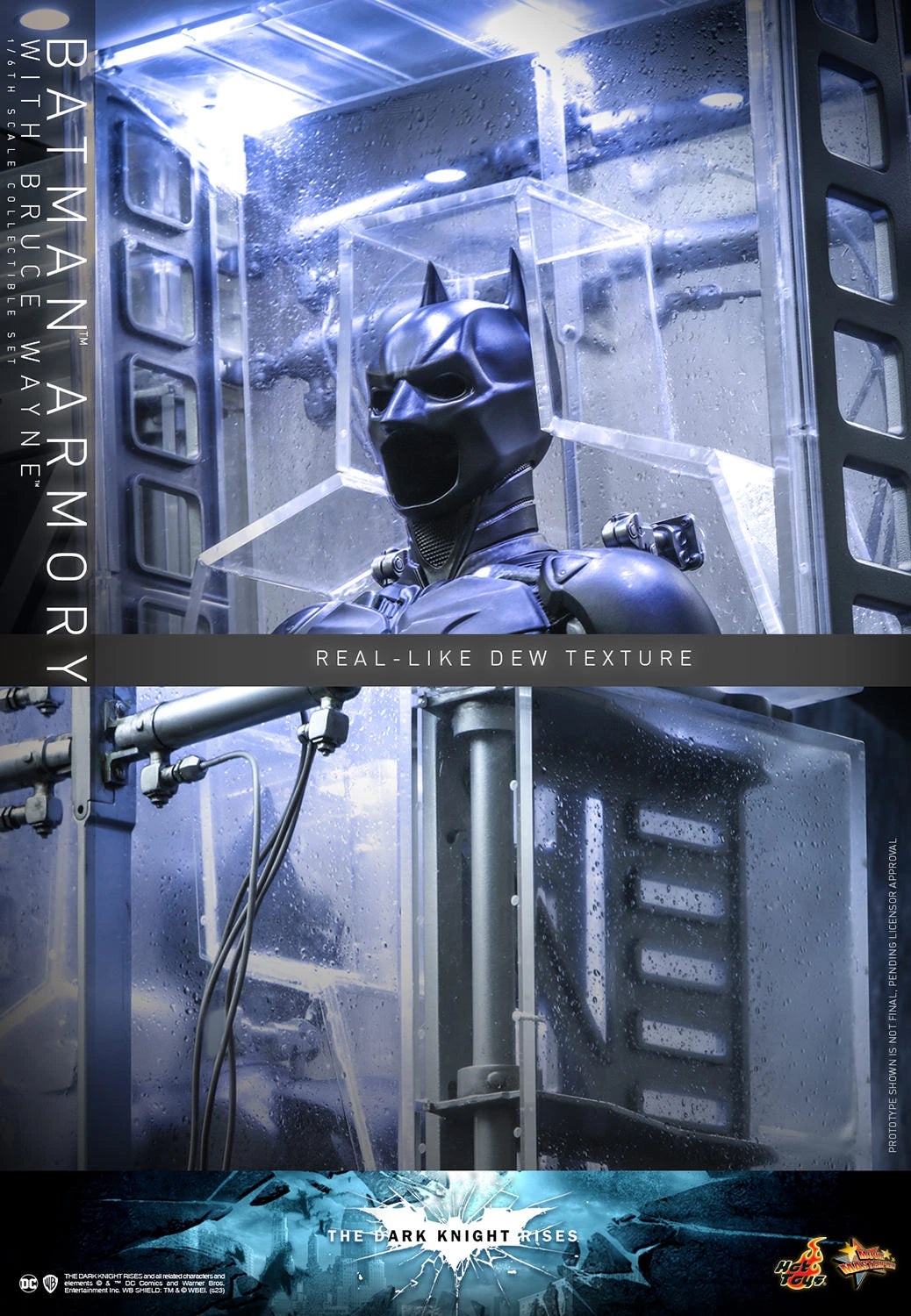 Hot Toys Movie Masterpiece Series: DC Batman The Dark Knight Rises - Set Bruce Wayne Con Armeria De Batman Escala 1/6