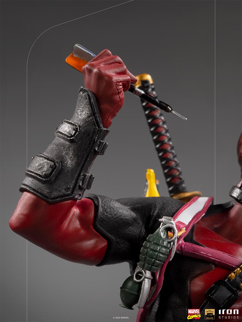 IRON Studios: Marvel X Men - Deadpool Deluxe BDS Escala de Arte 1/10