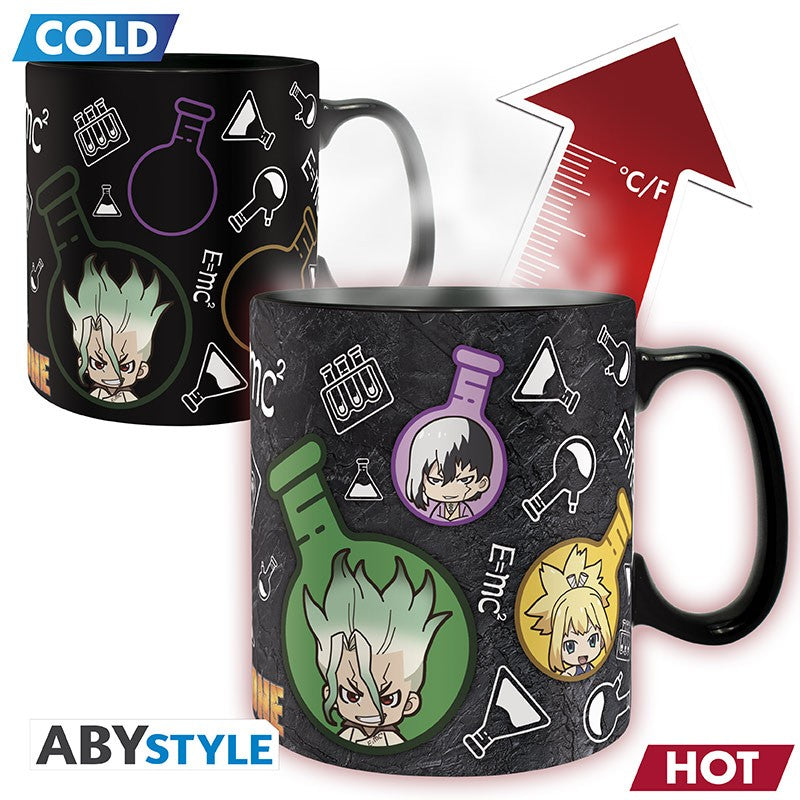 ABYStyle: Dr Stone - Formulas Chibi Taza Termocromatica 460 ml