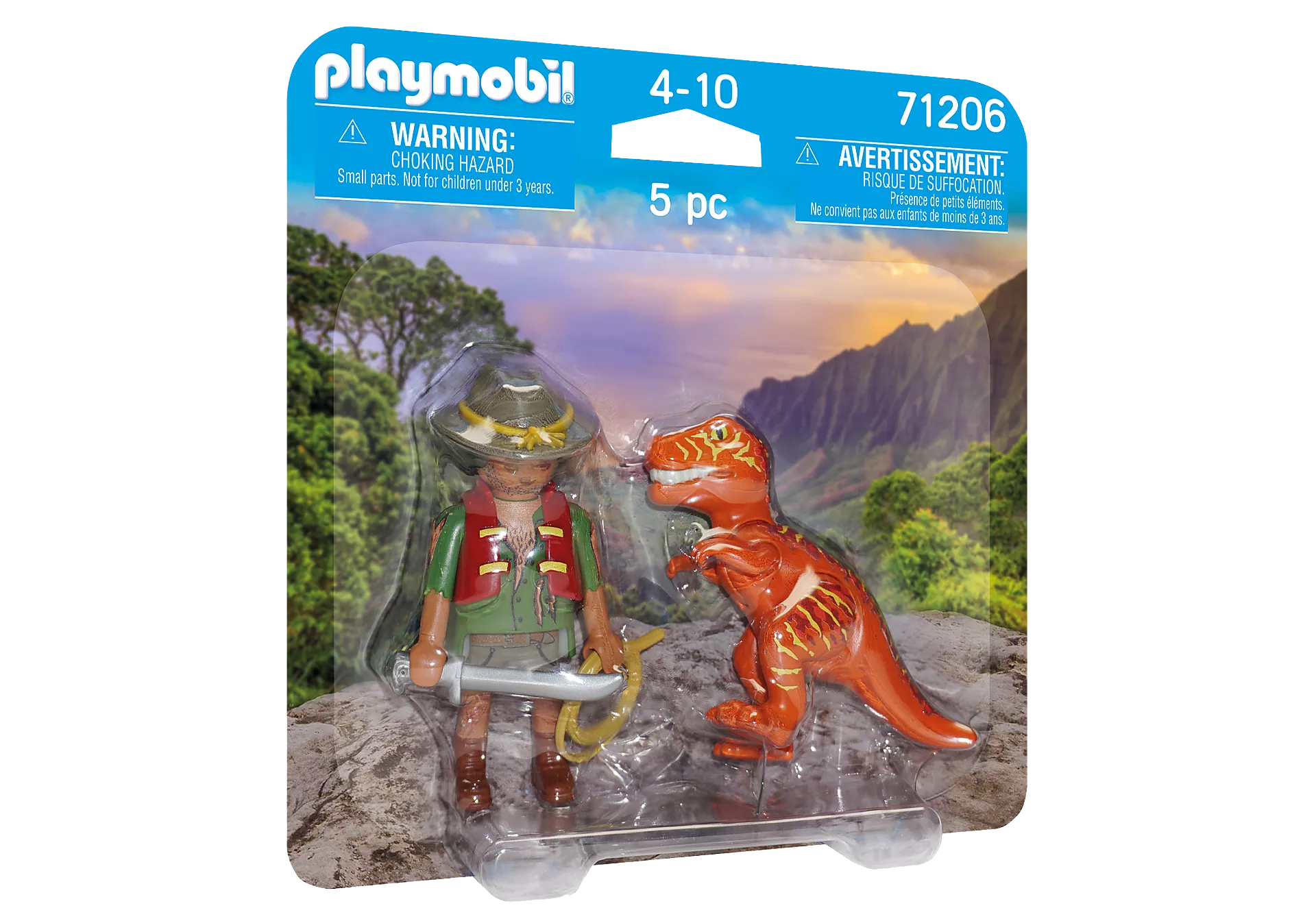 Playmobil Duo Pack: Aventurero Con T Rex 71206