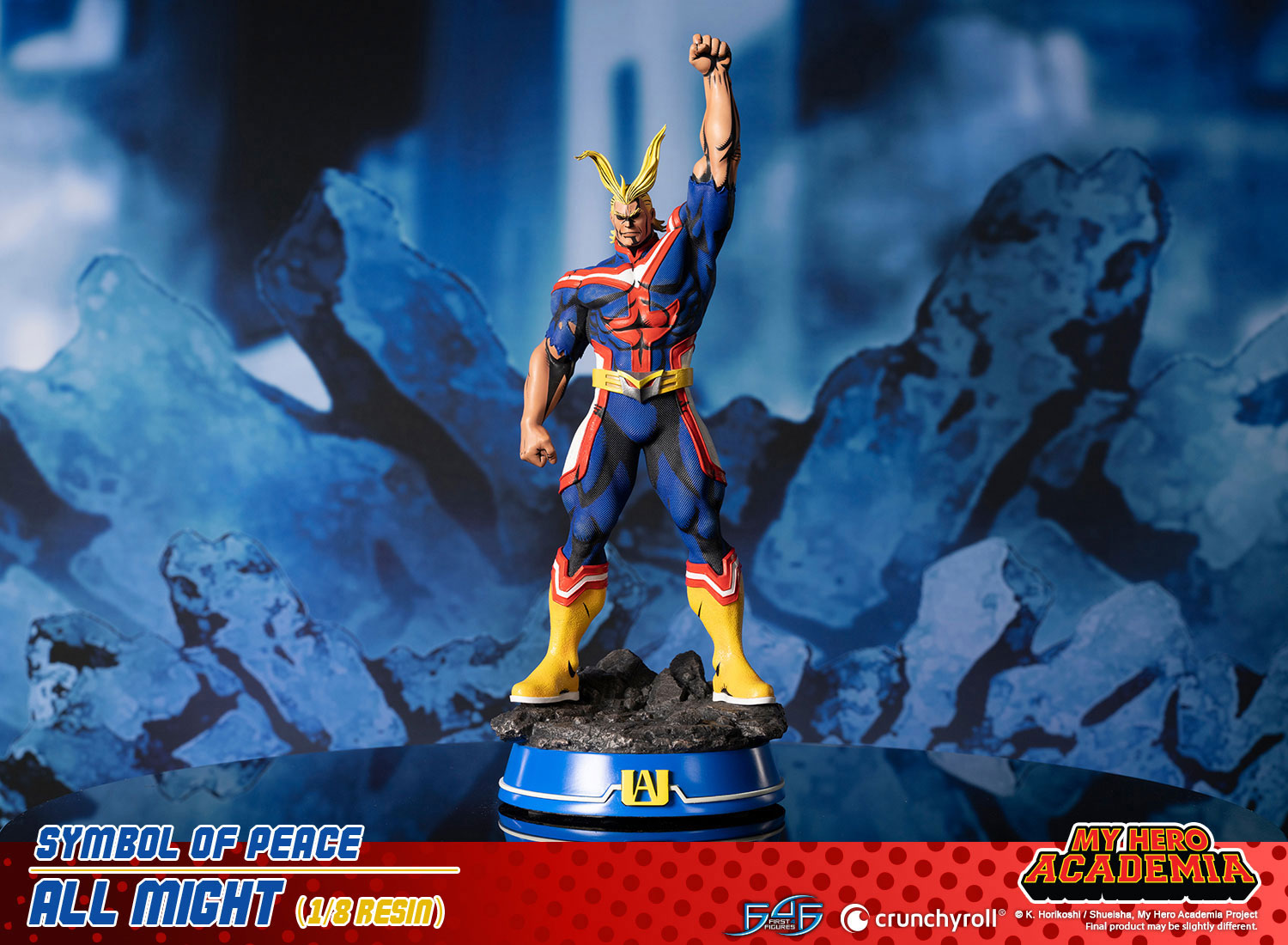 First 4 Figures: My Hero Academia - All Might Simbolo de la Paz Escala 1/8