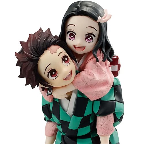 Bandai Tamashii Nations: Demon Slayer Kimetsu No Yaiba - Tanjiro Kamado Y Nezuko Kamado Estatua Ichibansho Immortal Ties