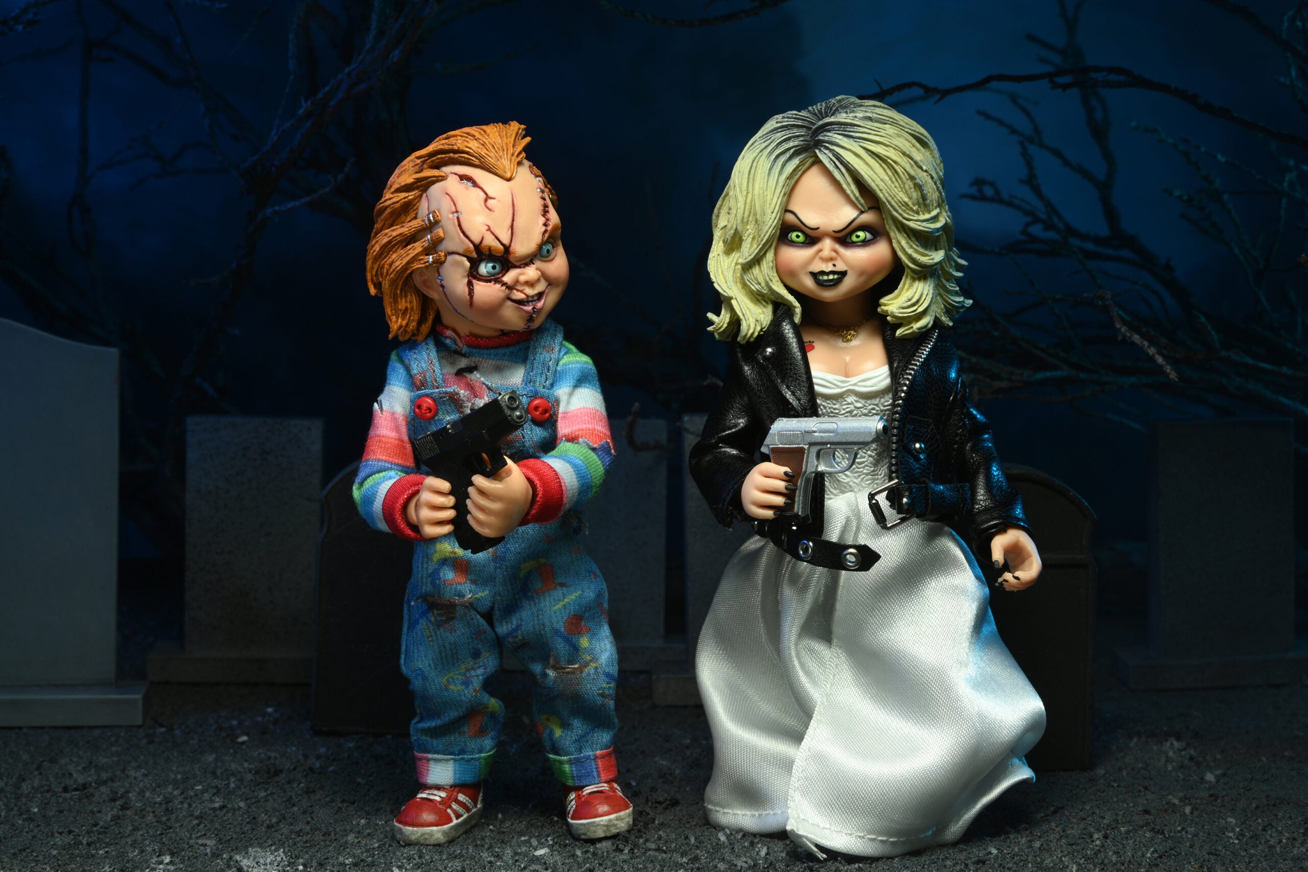 Neca Figura de Accion: Novia de Chucky - Chucky y Tiffany 8 Pulgadas