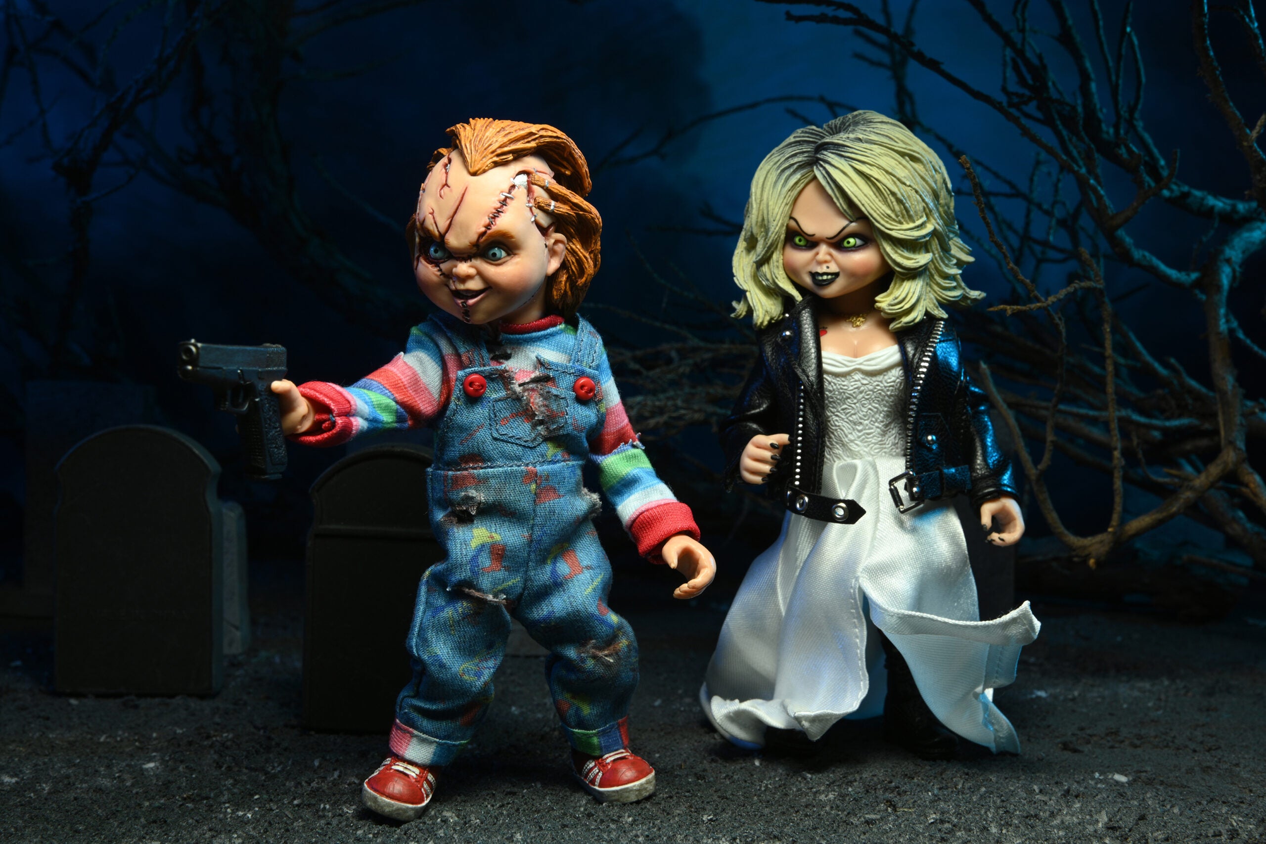 Neca Figura de Accion: Novia de Chucky - Chucky y Tiffany 8 Pulgadas