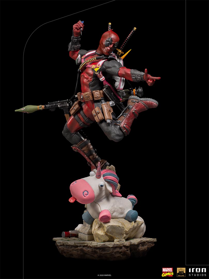 IRON Studios: Marvel X Men - Deadpool Deluxe BDS Escala de Arte 1/10