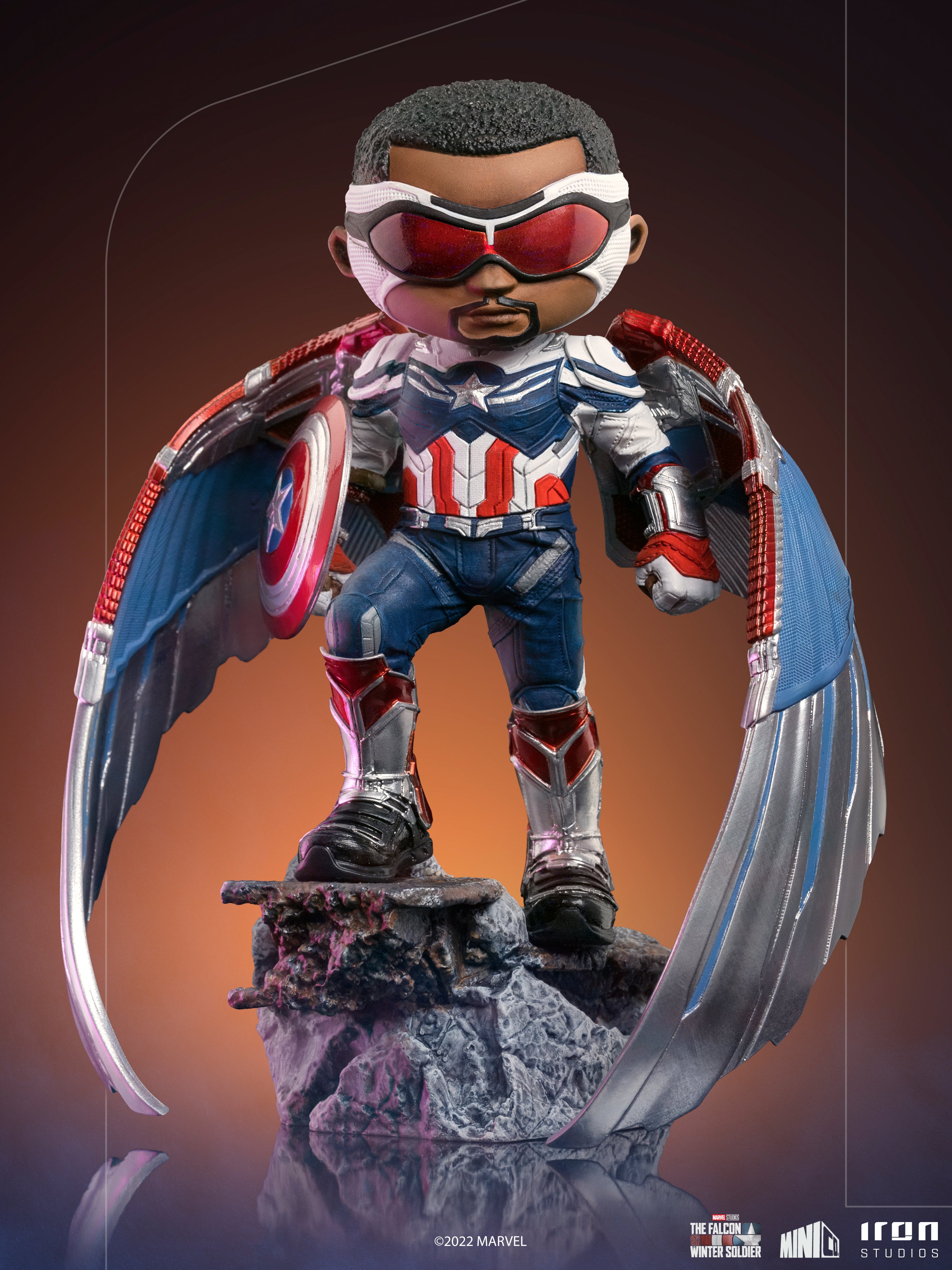 IRON Studios Minico: The Falcon and The Winter Soldier - Capitan America Sam Wilson