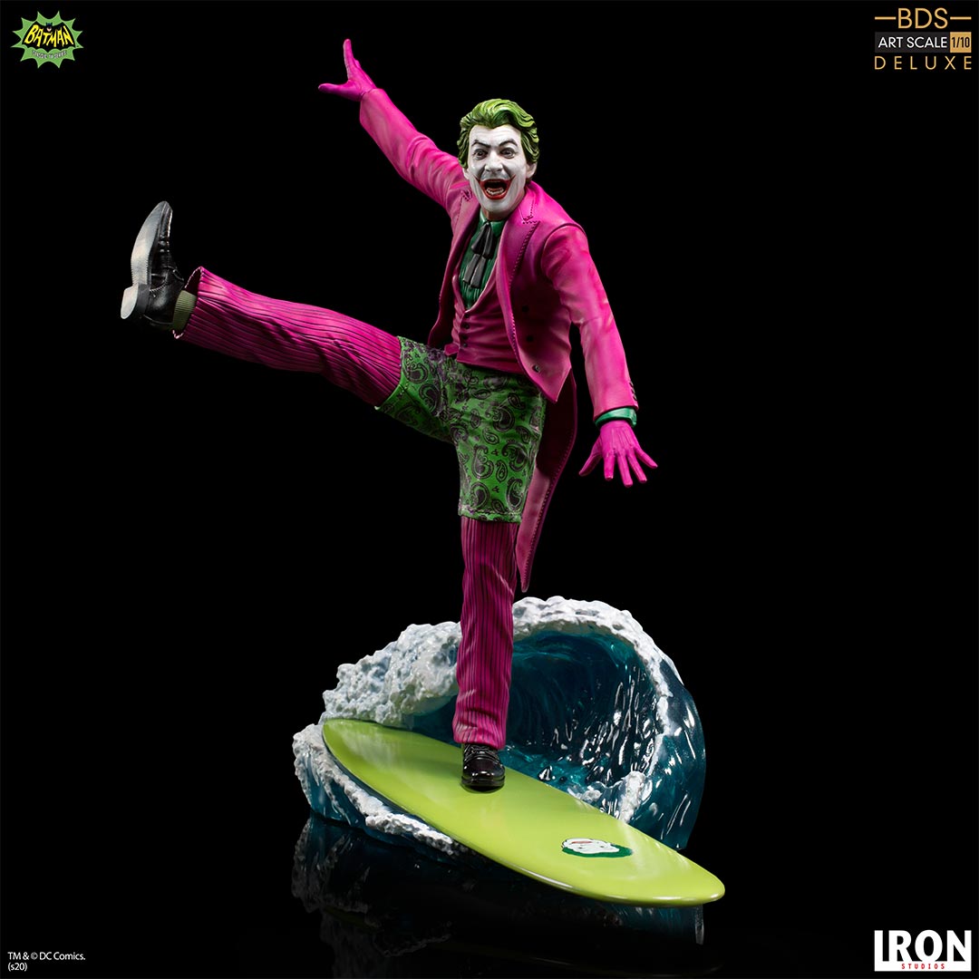 IRON Studios: DC Batman 66 - Joker Deluxe BDS Escala de Arte 1/10