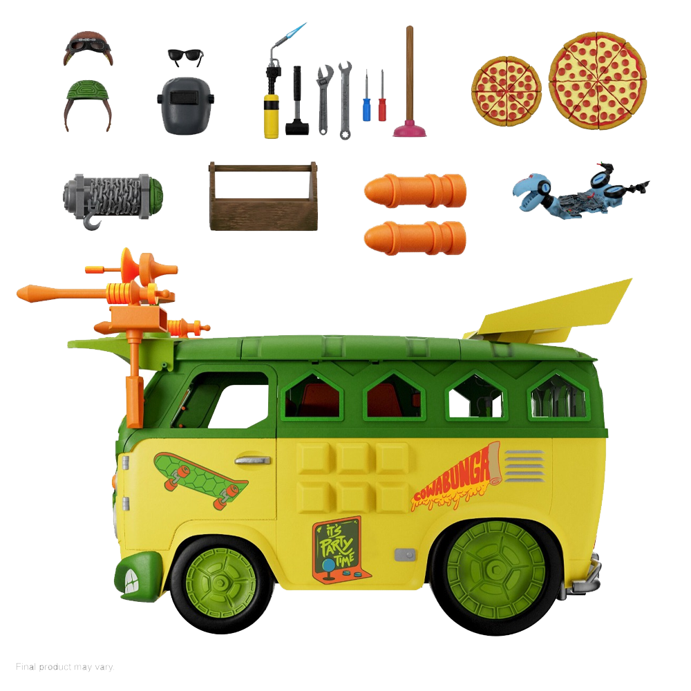 Super7 Ultimates: TMNT Tortugas Ninja - Camioneta Turtle Party Wagon