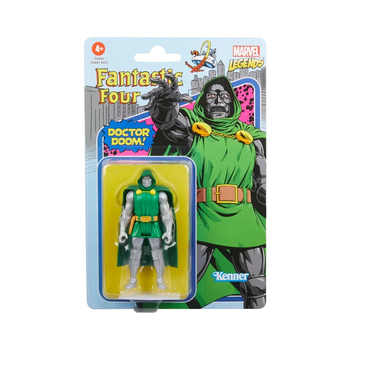 Marvel Legends Retro: Los 4 Fantasticos -  Doctor Doom 3.75 Pulgadas