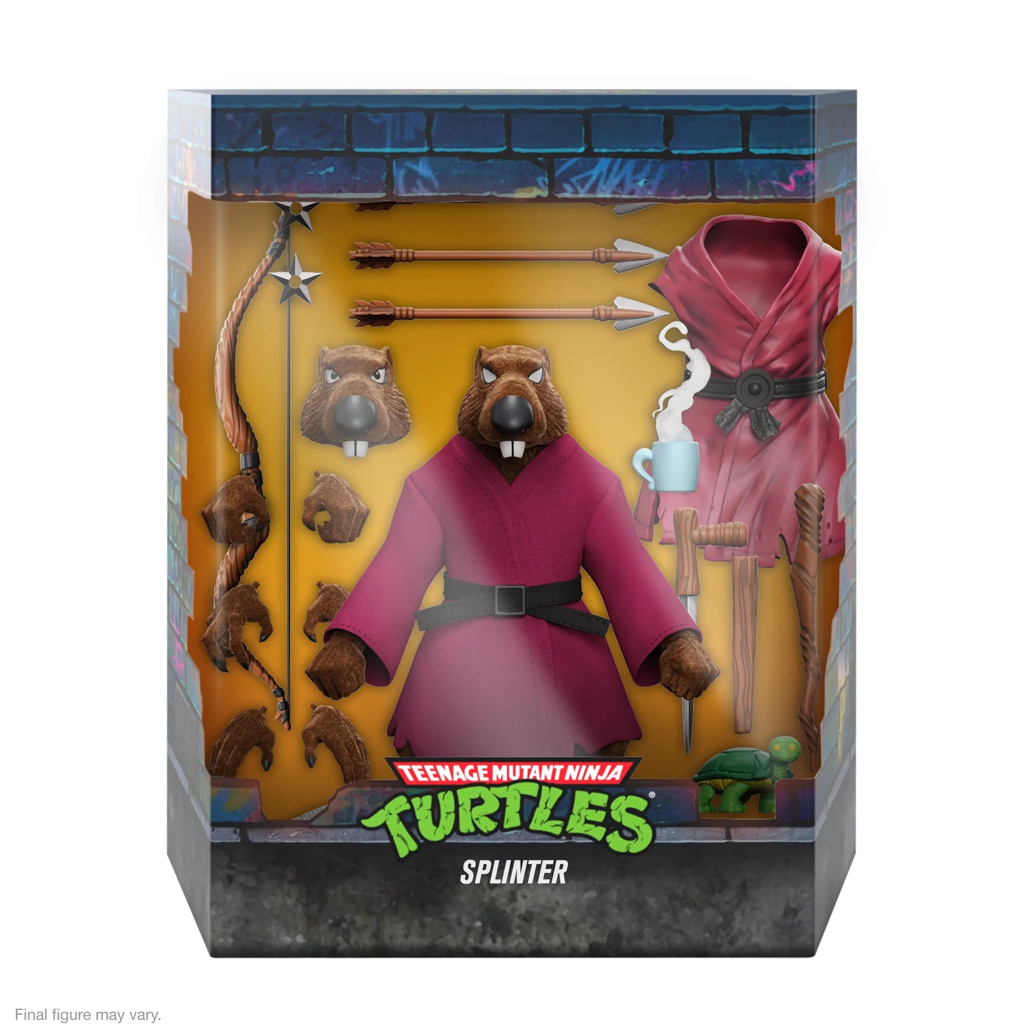 Super7 Ultimates: TMNT Tortugas Ninja - Splinter Flocked