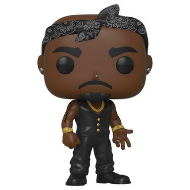 Funko Pop Rocks: Tupac - Chaleco con pañuelo