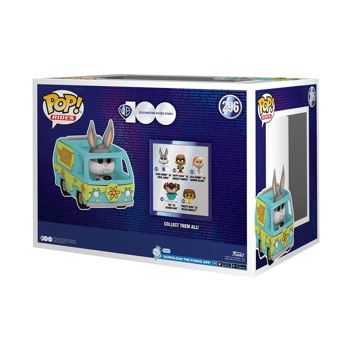 Funko Pop Ride Super Deluxe: Warner Bros 100 - Maquina Del Misterio Con Bugs Bunny