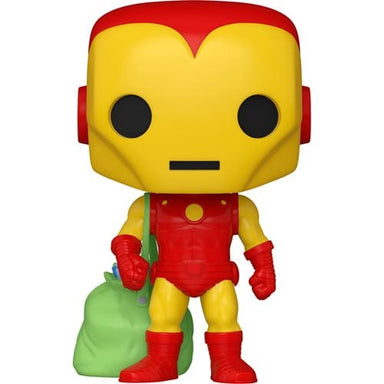 Funko Pop Marvel: Holiday - Iron Man con Costal De Navidad