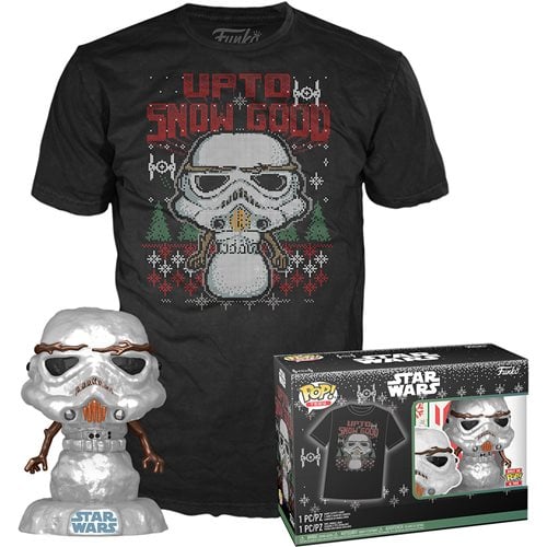 Funko Pop & Tee: Star Wars Holiday - Playera 3XL Con Stormtrooper Metalico