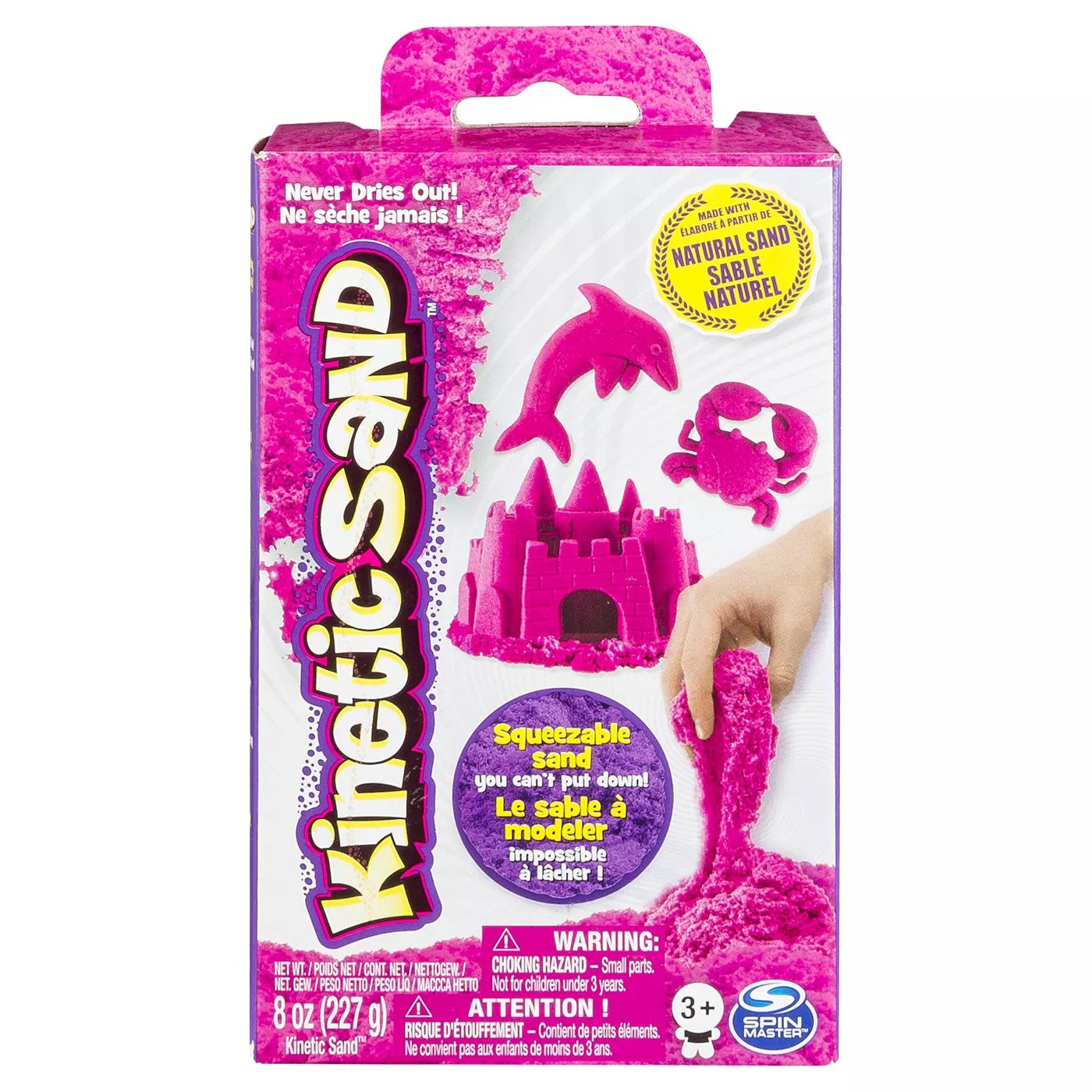 Kinetic Sand: Kinetic Sand Caja Marina de arena - Color Rosa