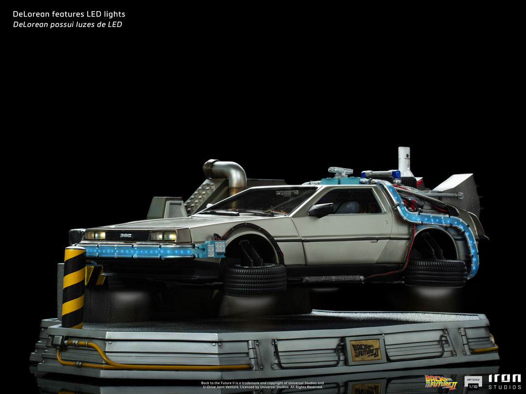 IRON Studios: Volver al Futuro Parte II - DeLorean Escala de Arte 1/10