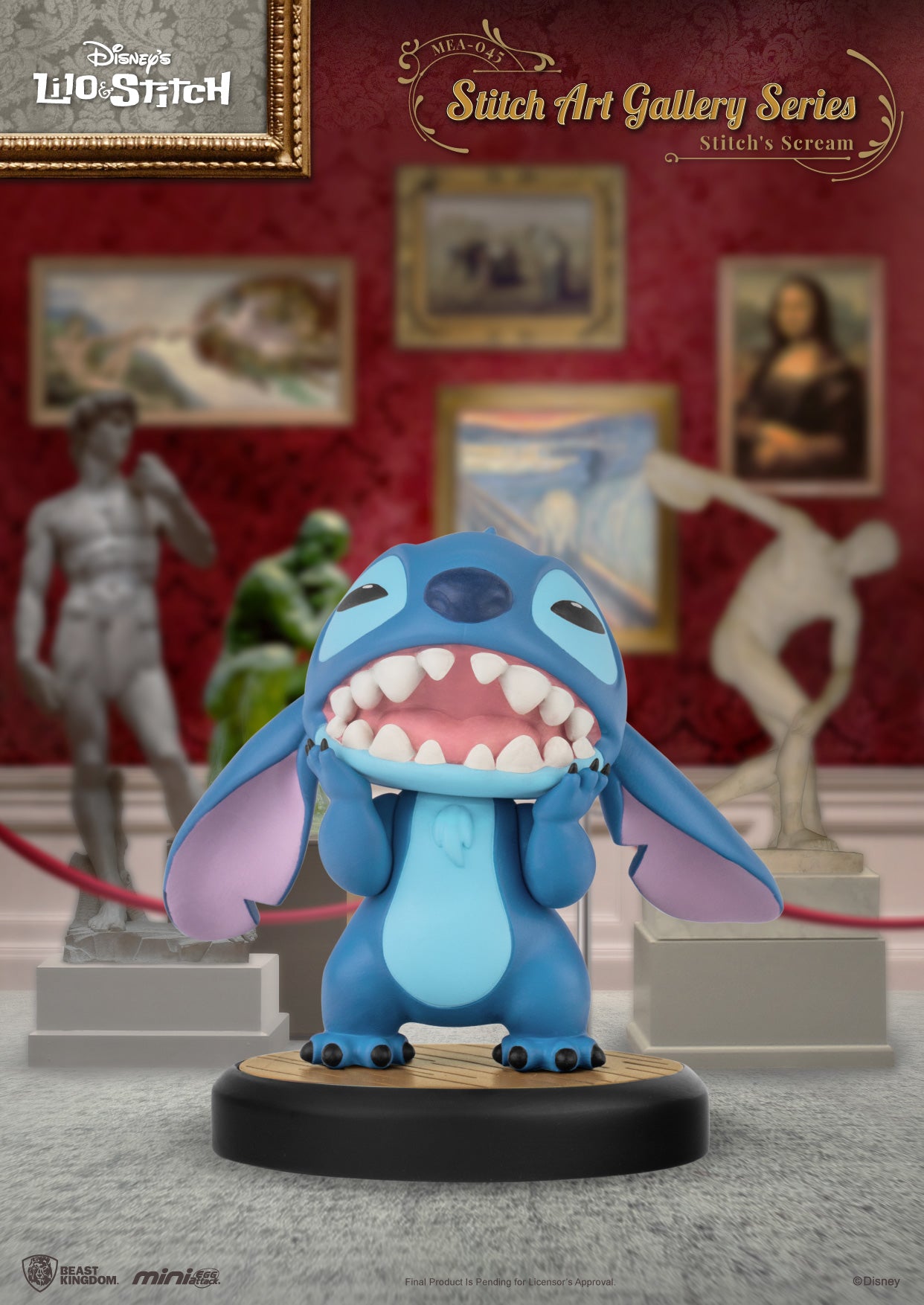 Beast Kingdom Mini Egg Attack: Disney Stitch Art Gallery - Stitch Gritando MEA-045B