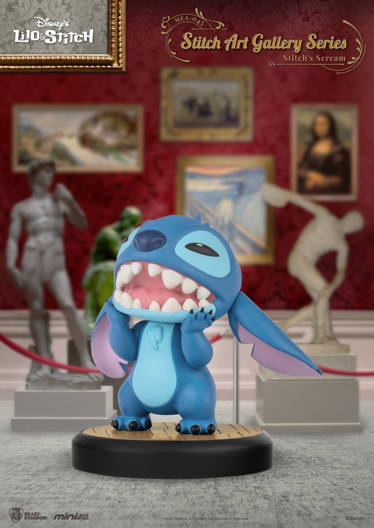 Beast Kingdom Mini Egg Attack: Disney Stitch Art Gallery - Stitch Gritando MEA-045B