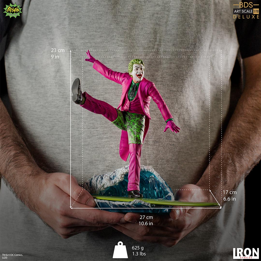 IRON Studios: DC Batman 66 - Joker Deluxe BDS Escala de Arte 1/10