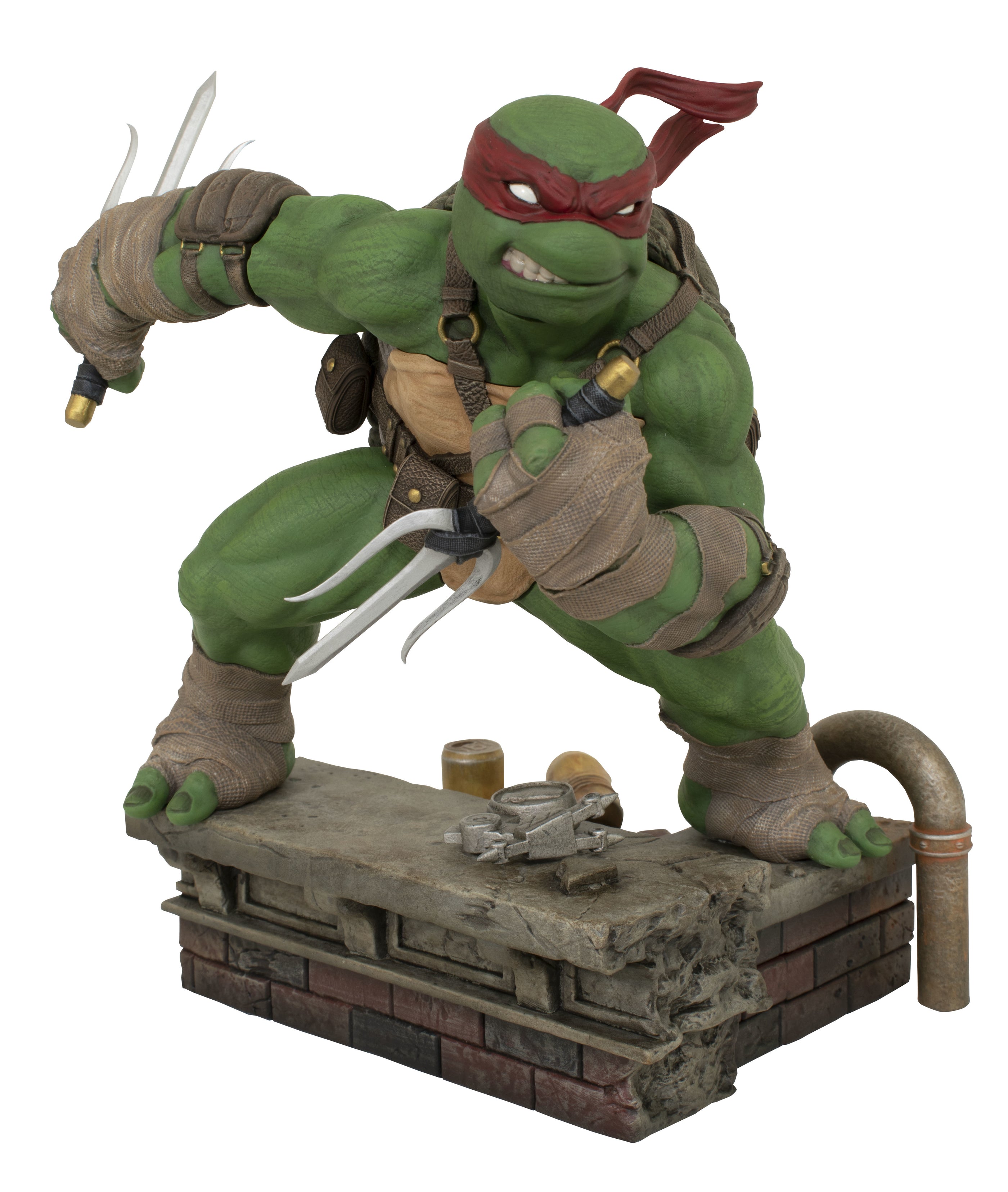 Diamond Select Toys Statue Gallery: TMNT Tortugas Ninjas - Rafael Deluxe 9 Pulgadas