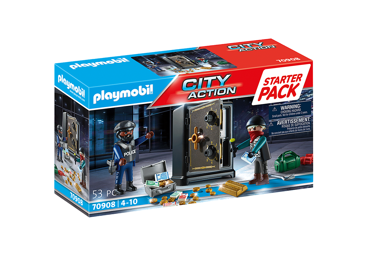 Playmobil City Action - Starter Pack: Robo De Banco 70908