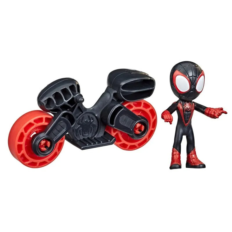 Marvel Spidey And His Amazing Friends: Miles Morales Con Vehiculo 2.5 Pulgadas