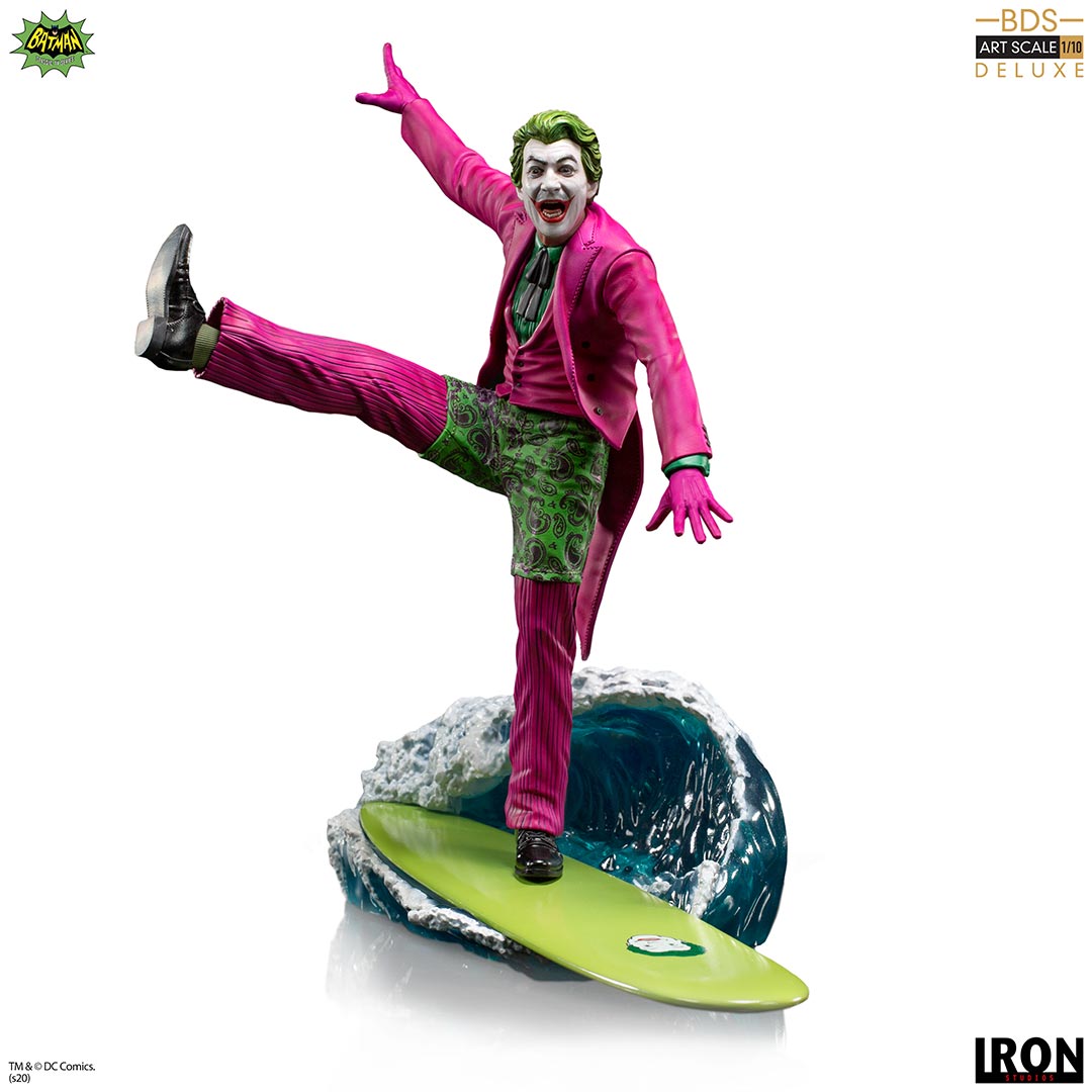 IRON Studios: Batman 66 - Joker Deluxe BDS Escala de Arte 1/10