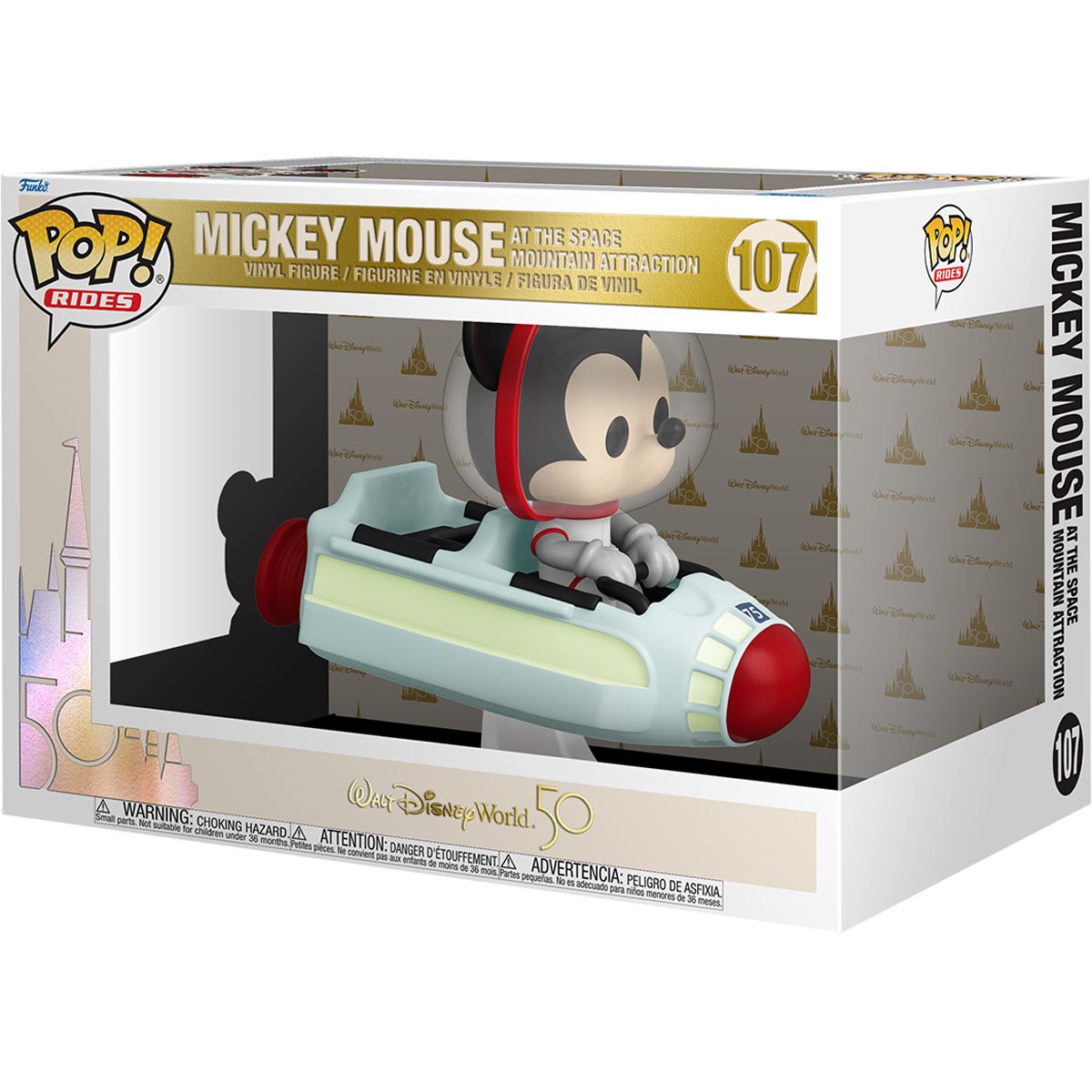 Funko Pop Ride: Walt Disney World 50 Aniversario - Monta√±a Espacial y Mickey Mouse