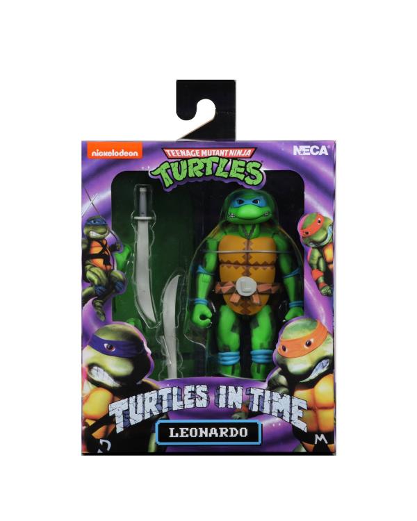 NECA Figura de Accion: TMNT Tortugas Ninja Turtles In Time - Leonardo 7 Pulgadas