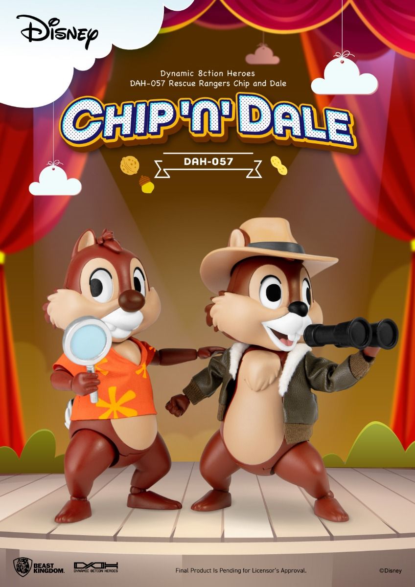 Beast Kingdom Dynamic Action Heroes: Disney Chip y Dale Al Rescate - Chip y Dale DAH-057