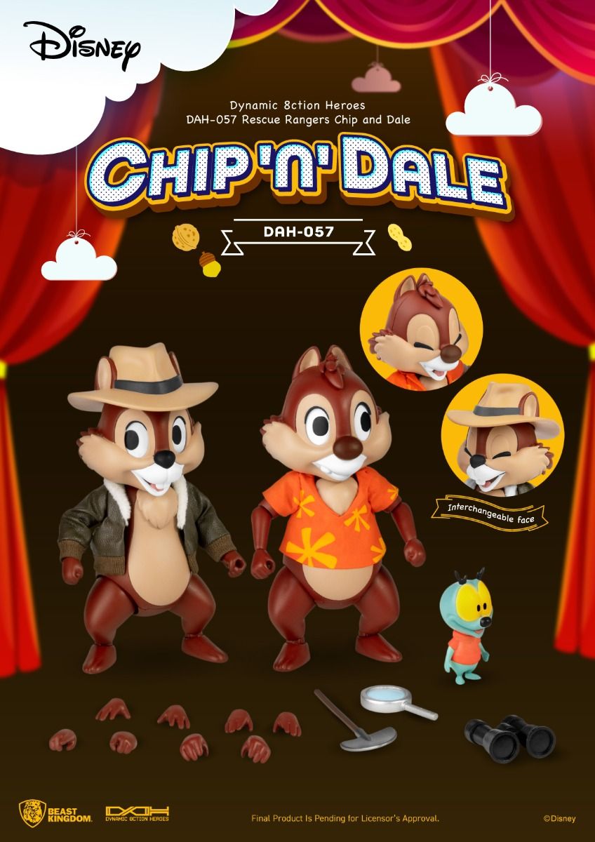 Beast Kingdom Dynamic Action Heroes: Disney Chip y Dale Al Rescate - Chip y Dale DAH-057