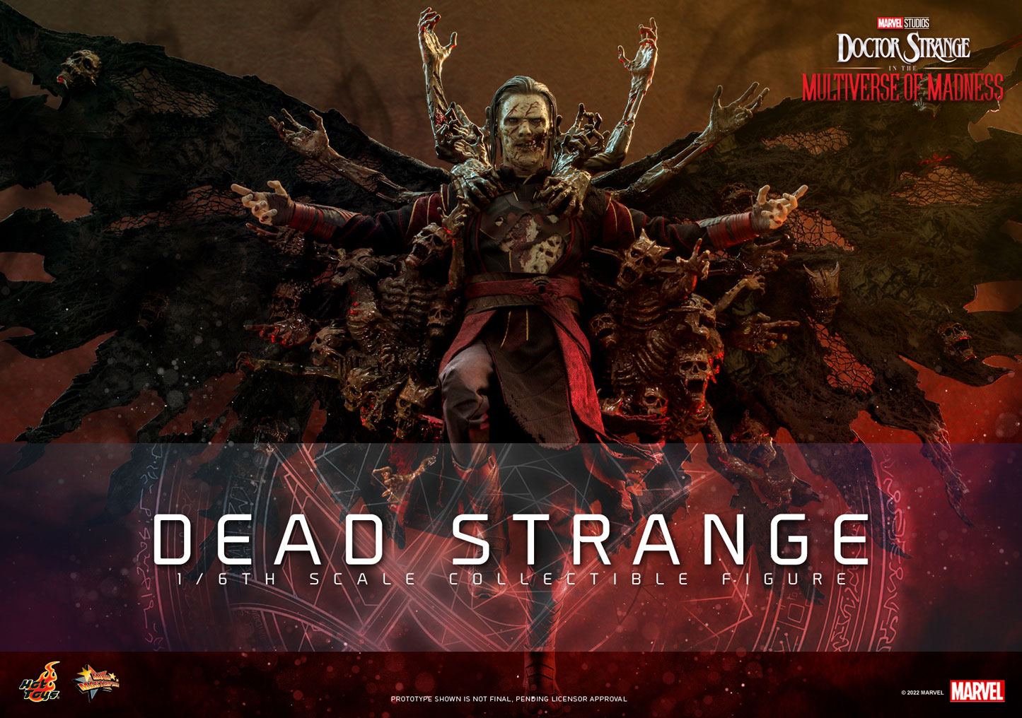 Hot Toys Movie Masterpiece Series: Marvel Doctor Strange Multiverse of Madness - Dead Strange Escala 1/6