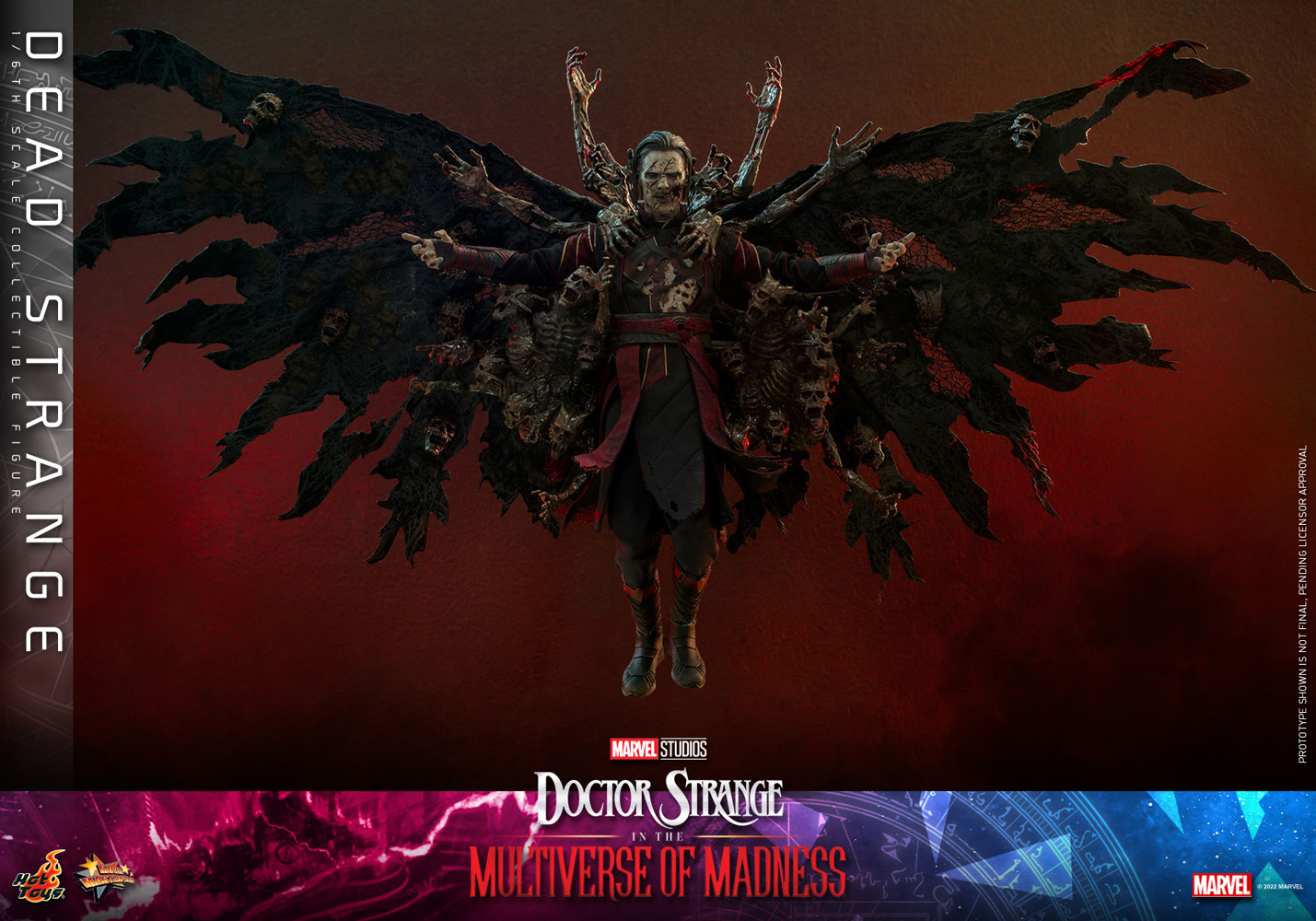 Hot Toys Movie Masterpiece Series: Marvel Doctor Strange Multiverse of Madness - Dead Strange Escala 1/6