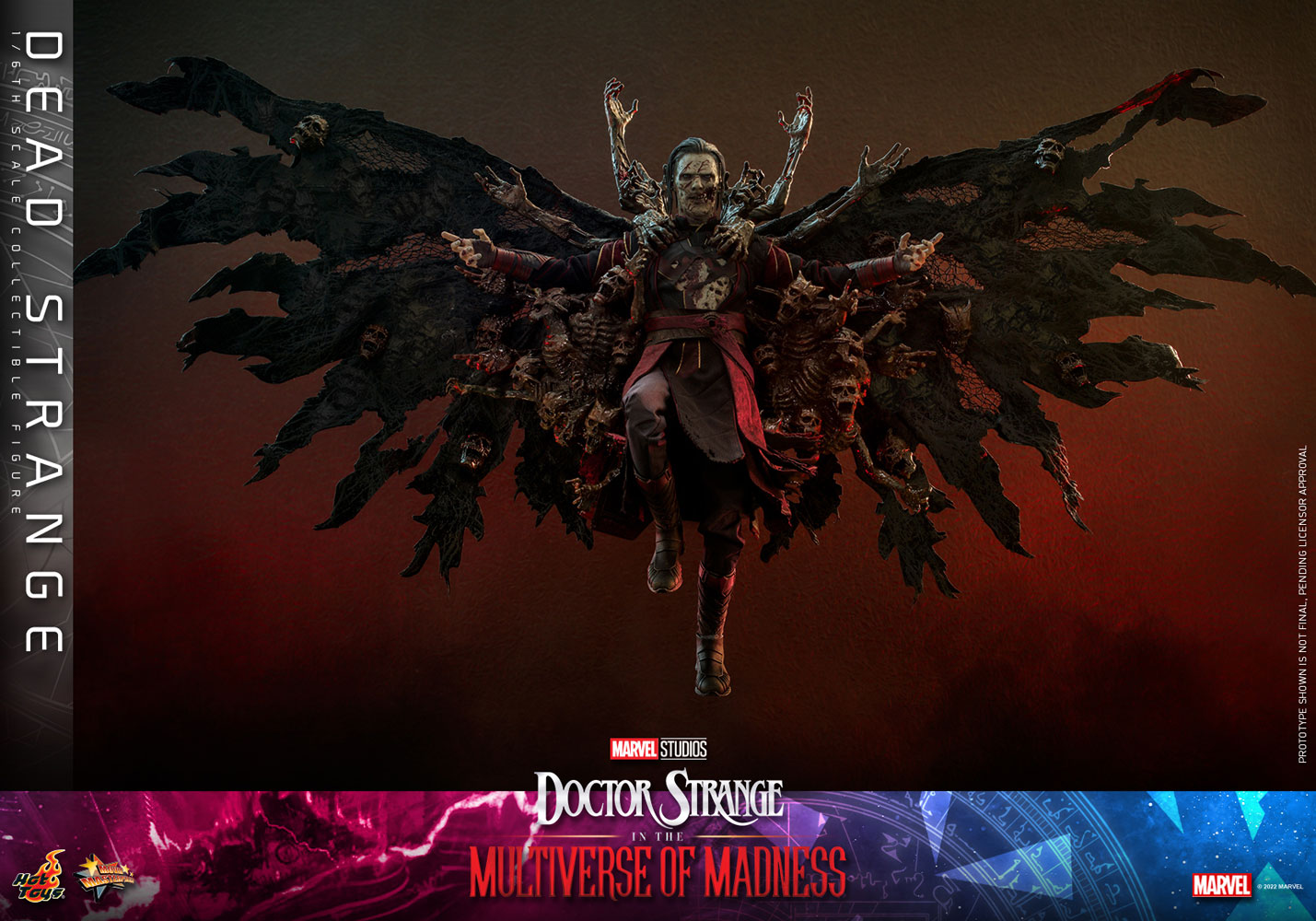 Hot Toys Movie Masterpiece Series: Marvel Doctor Strange Multiverse of Madness - Dead Strange Escala 1/6