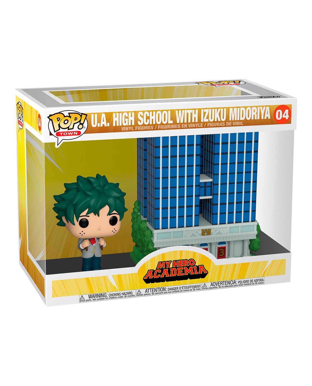 Funko Pop Town: My Hero Academia - Academia UA con Midoriya Izuku