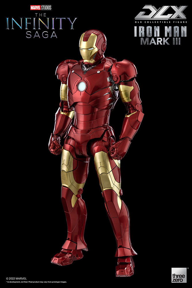 Threezero Collectible Figure: Marvel Avengers Infinity Saga - Iron Man Mark 3 Deluxe