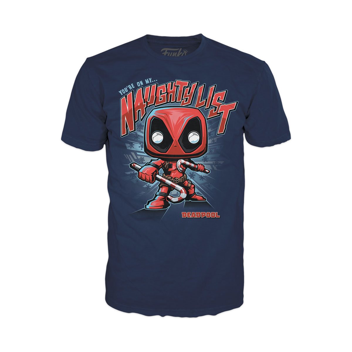 Funko Pop & Tee: Marvel - Deadpool Navidad Talla XL