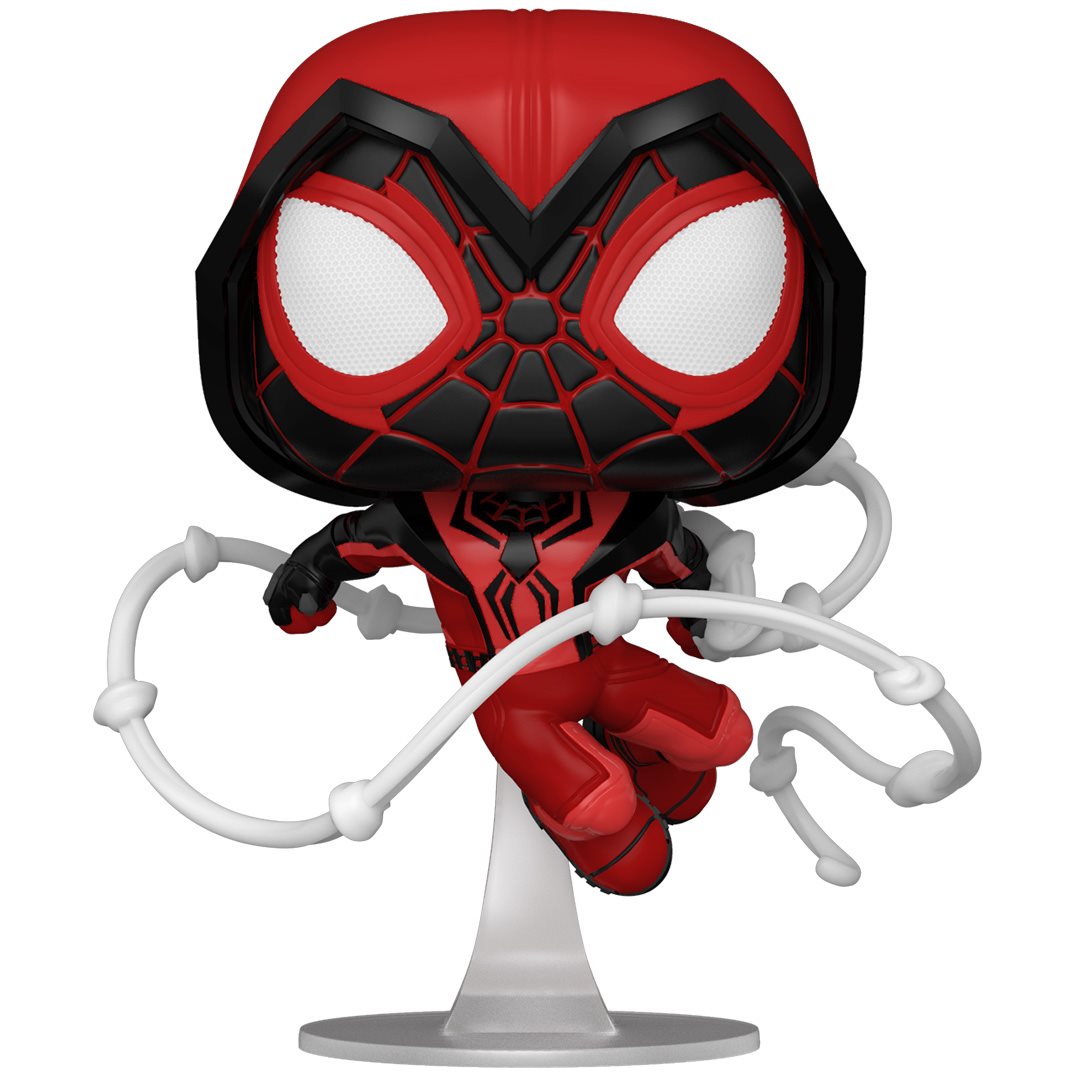 Funko Pop Games: Miles Morales Game - Miles Morales Capucha Carmesi