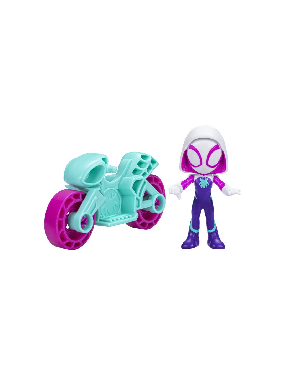 Marvel Spidey And His Amazing Friends: Spider Gwen Y Su Vehiculo 2.5 Pulgadas