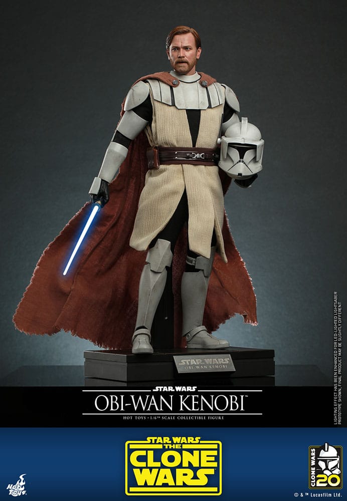 Hot Toys Television Masterpiece Series: Star Wars The Clone Wars - Obi Wan Kenobi Escala 1/6