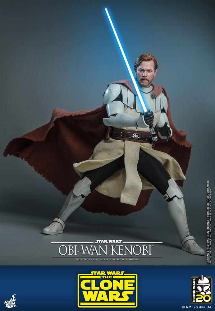 Hot Toys Television Masterpiece Series: Star Wars The Clone Wars - Obi Wan Kenobi Escala 1/6