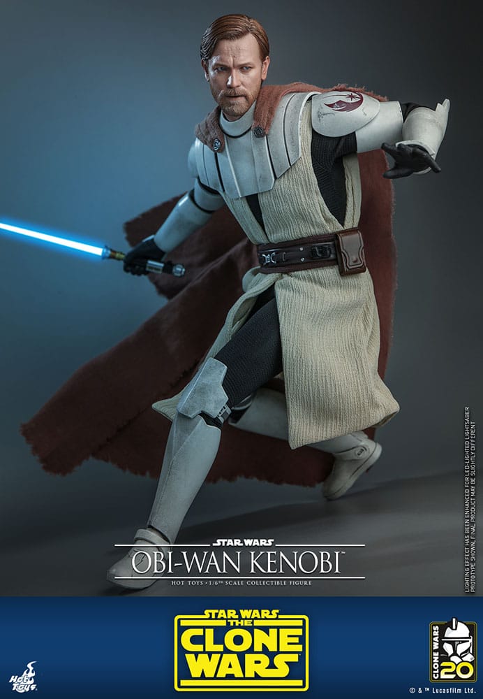 Hot Toys Television Masterpiece Series: Star Wars The Clone Wars - Obi Wan Kenobi Escala 1/6