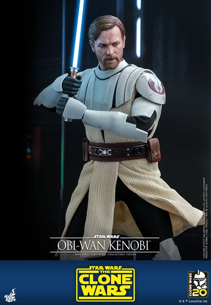 Hot Toys Television Masterpiece Series: Star Wars The Clone Wars - Obi Wan Kenobi Escala 1/6