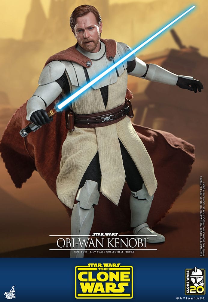 Hot Toys Television Masterpiece Series: Star Wars The Clone Wars - Obi Wan Kenobi Escala 1/6