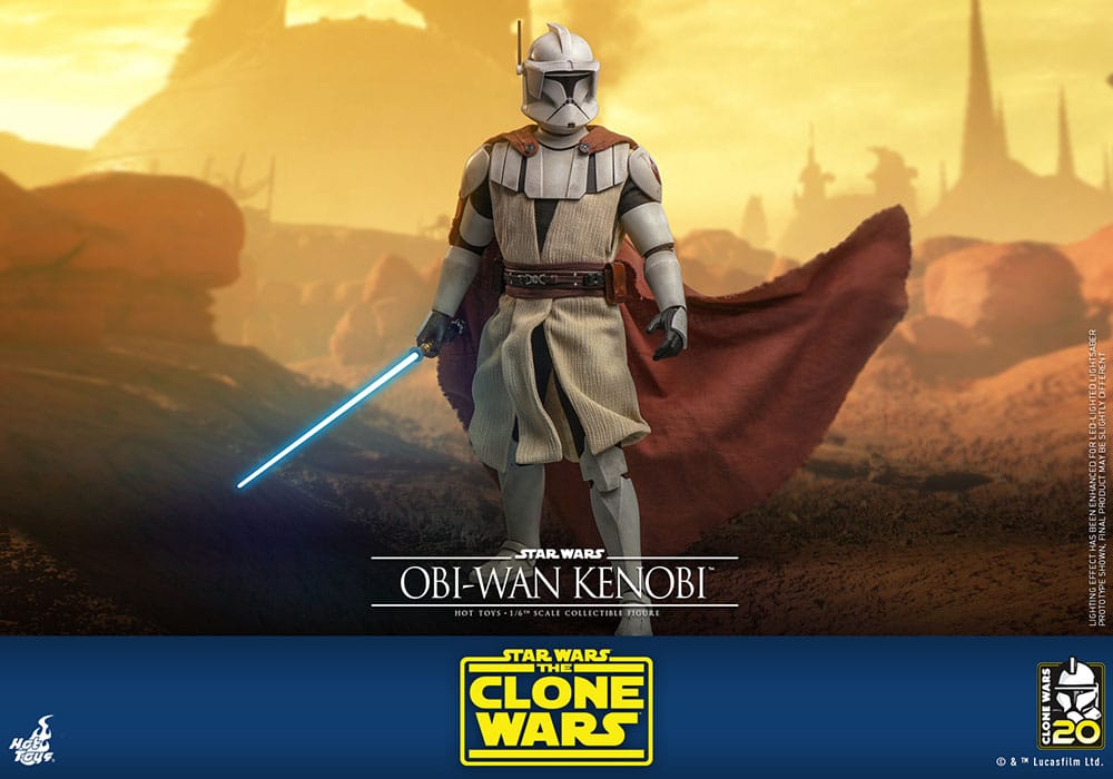 Hot Toys Television Masterpiece Series: Star Wars The Clone Wars - Obi Wan Kenobi Escala 1/6