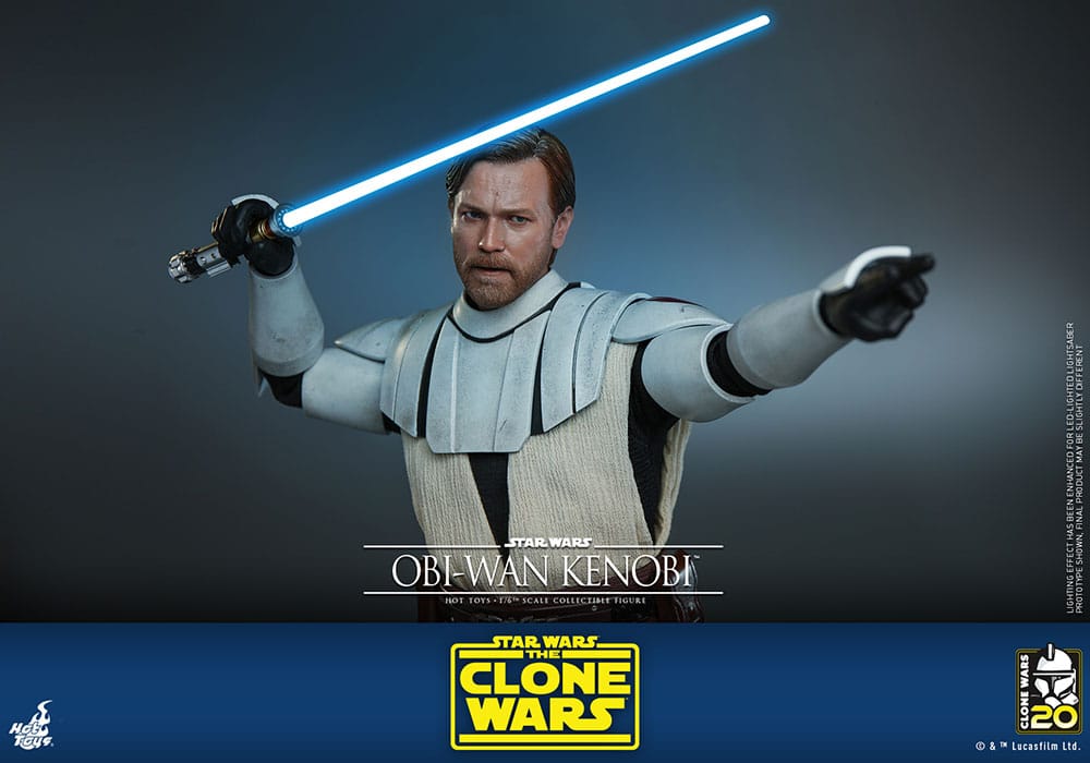 Hot Toys Television Masterpiece Series: Star Wars The Clone Wars - Obi Wan Kenobi Escala 1/6