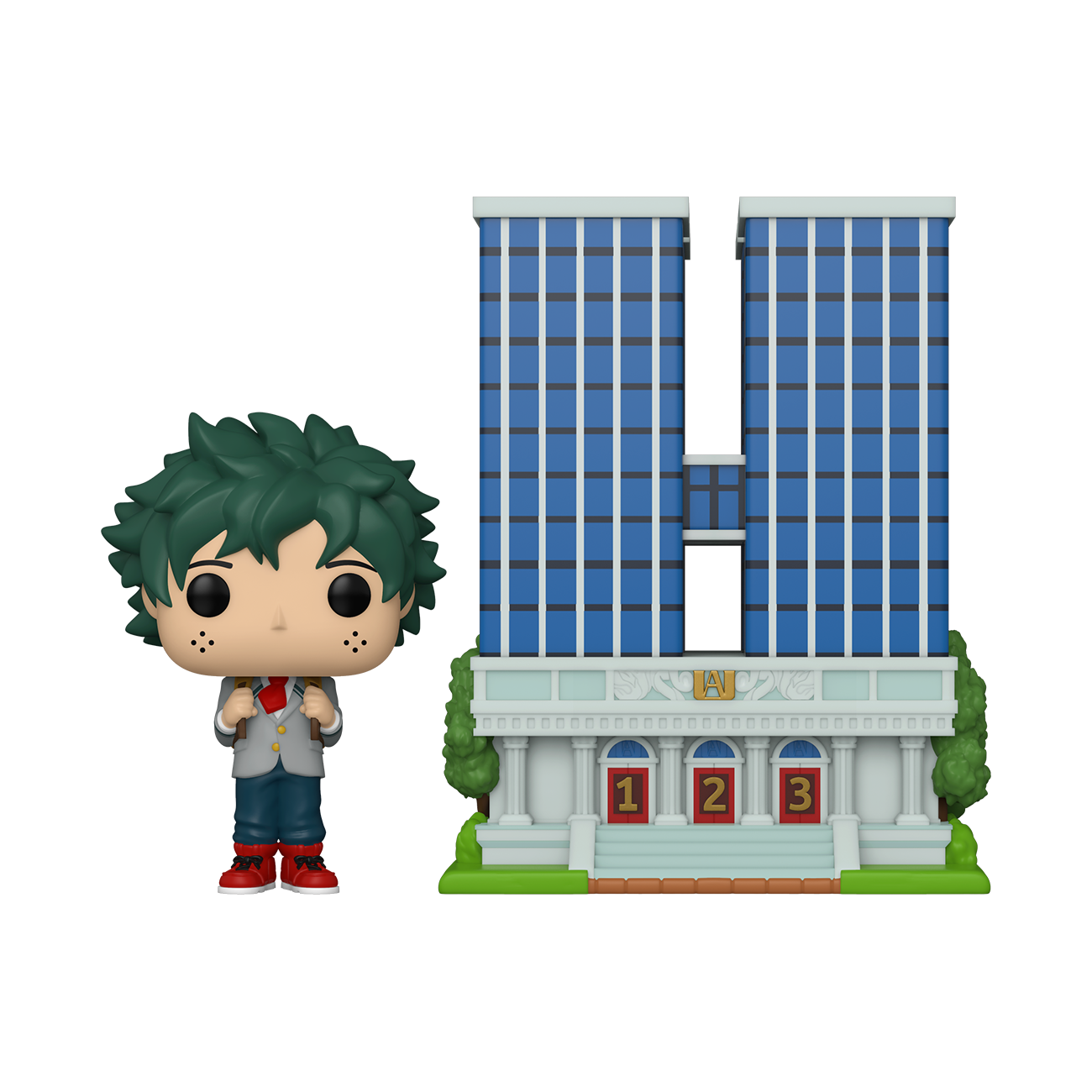 Funko Pop Town: My Hero Academia - Academia UA con Midoriya Izuku